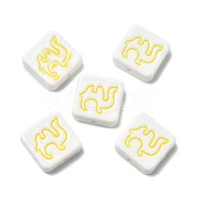 Handmade Porcelain Beads PORC-Z004-02F-1