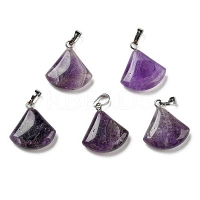 Natural Amethyst Pendants G-C066-07A-1