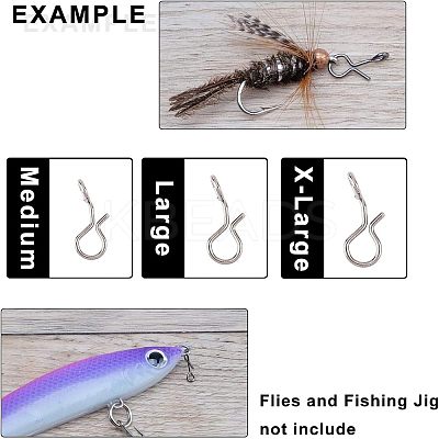 Stainless Steel Fishing Fishhook Connector STAS-FH0001-09-1
