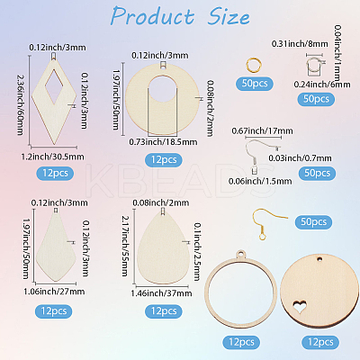 DIY Earring Jewelry Making Kit DIY-SP0004-31-1