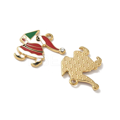 304 Stainless Steel Enamel Pendants STAS-L300-012G-11-1