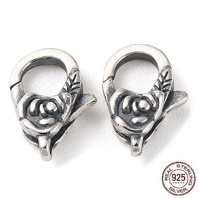925 Thailand Sterling Silver Lobster Claw Clasps STER-D003-21AS-1
