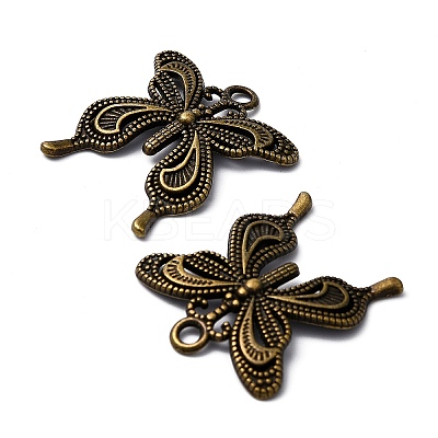 Tibetan Style Alloy Butterfly Pendants LS-TIBEP-3945-AB-NR-1