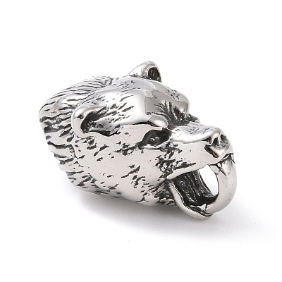Tibetan Style 304 Stainless Steel Manual Polishing Cord Ends STAS-G276-15AS-1