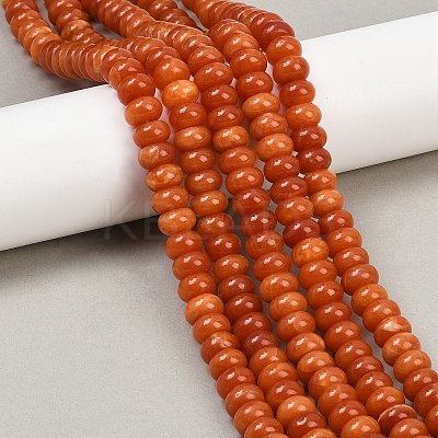 Dyed Natural White Jade Beads Strands G-G107-A26-01-1