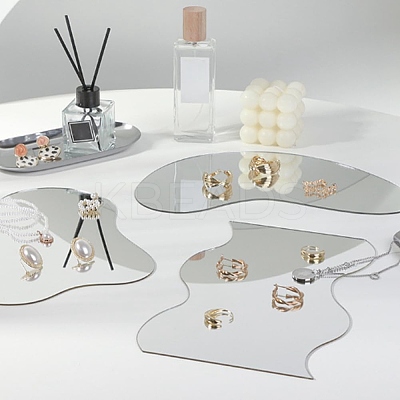 6Pcs 6 Styles Acrylic Mirror AJEW-GO0002-06-1