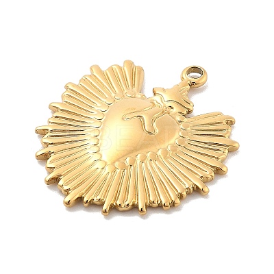 Ion Plating(IP) 304 Stainless Steel Pendants STAS-P379-18B-G-1