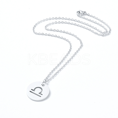 Non-Tarnish 304 Stainless Steel Pendant Necklaces NJEW-E147-11P-1