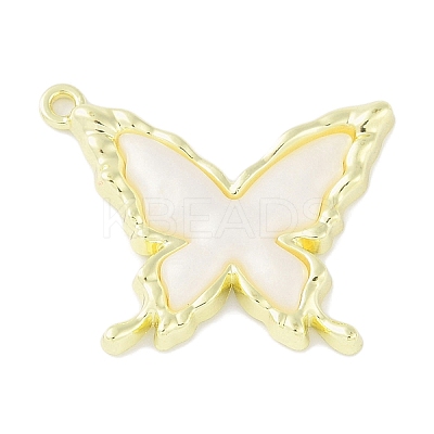 Rack Plating Alloy Enamel Pendants PALLOY-F018-12G-02-1
