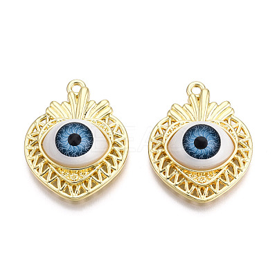 Rack Plating Alloy Enamel Pendants LS-PALLOY-T077-204-1