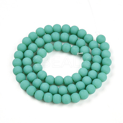 Opaque Glass Beads Strands GLAA-T032-P6mm-MD12-1