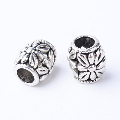 Tibetan Style Alloy European Beads TIBE-Q063-167AS-NR-1