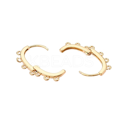 Brass Hoop Earrings Findings KK-T070-05G-1