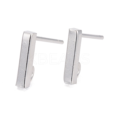 304 Stainless Steel Stud Earring Findings STAS-G224-21S-03-1