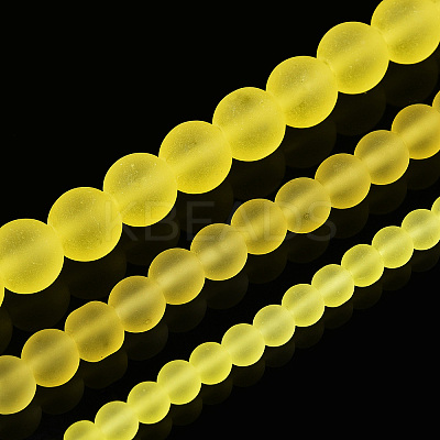 Transparent Glass Beads Strands GLAA-T032-T8mm-MD12-1