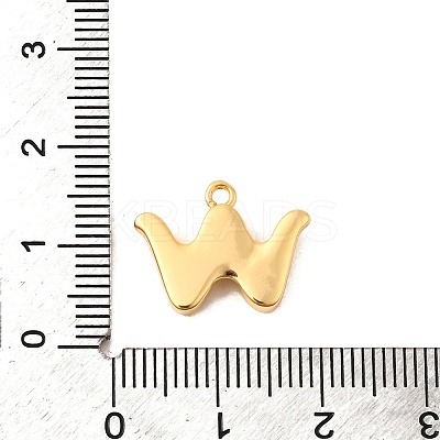 Brass Micro Pave Cubic Zirconia Charms KK-C117-12G-W-1