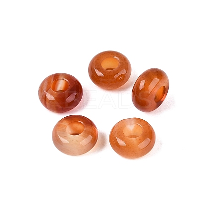Natural Red Agate European European Beads G-Q602-04E-1
