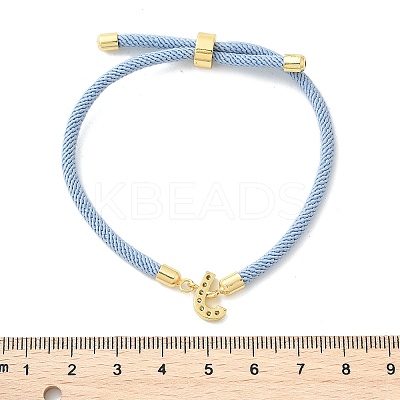 Adjustable Nylon Cord Bracelets X-BJEW-C096-01G-10-1