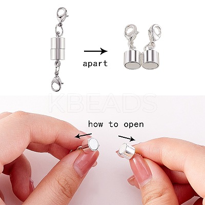 20 Sets 2 Colors Brass Magnetic Clasps KK-SZ0003-99-1