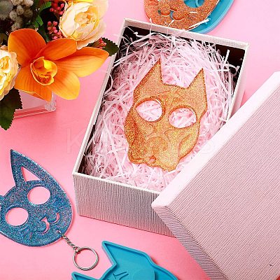 Cat Shape Food Grade DIY Silicone Pendant Molds SIL-CJC0001-03-1