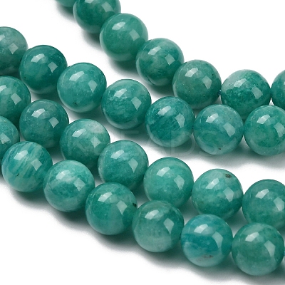 Natural Soviet Amazonite Beads Strands G-C259-B08-6mm-1