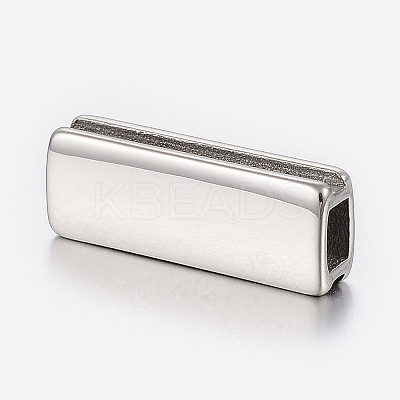 Tarnish Resistant 304 Stainless Steel Slide Charms STAS-F150-006P-1