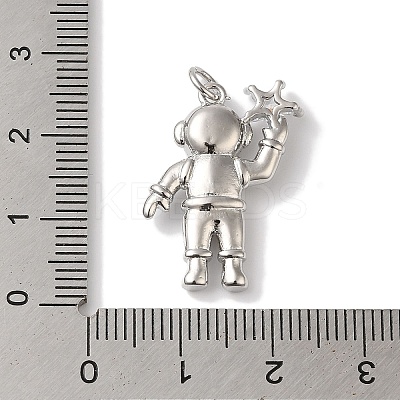 Rack Plating Brass Micro Pave Clear Cubic Zirconia Pendants LS-KK-B092-40P-1