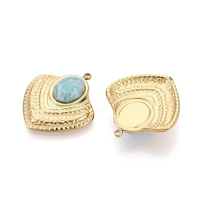 Natural Amazonite Pendants STAS-N109-193A-G-1