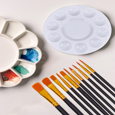 2Pcs PP Plastic Palette AJEW-LP0007-65-1
