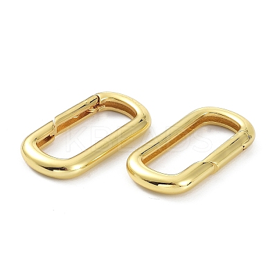Brass Keychain Clasps X-KK-B046-01G-1