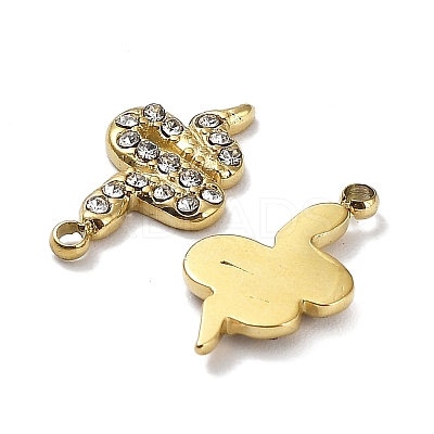 Ion Plating(IP) 304 Stainless Steel Charms STAS-Q254-06G-1