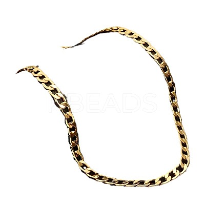 Alloy Cuban Curb Chains Necklaces & Bracelets Sets for Men WG37A02-01-1