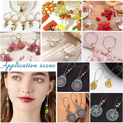 150Pcs 5 Style 304 Stainless Steel Hoop Earring Findings STAS-UN0050-92-1