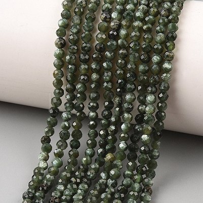 Natural Seraphinite Beads Strands G-K376-A02-3mm-1