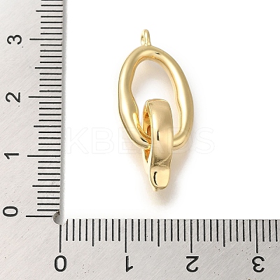 Brass Fold Over Clasps KK-H480-15G-1