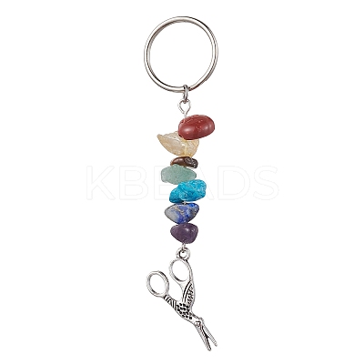Tibetan Style Zinc Alloy Keychains KEYC-JKC00728-01-1