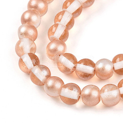 Baking Paint Transparent Glass Beads X1-DGLA-N011-6mm-04-1