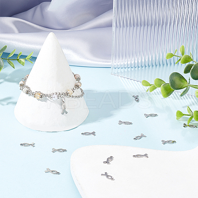 50Pcs 304 Stainless Steel Charms STAS-DC0011-48-1