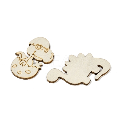 25Pcs Unfinished Wood Cutouts WOOD-P020-01C-1