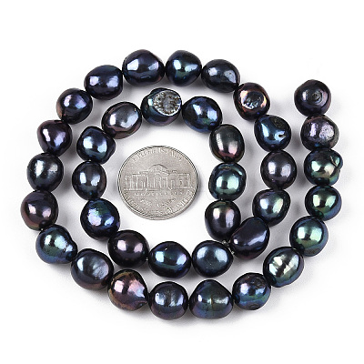 Natural Cultured Freshwater Pearl Beads Strands PEAR-N014-10C-1