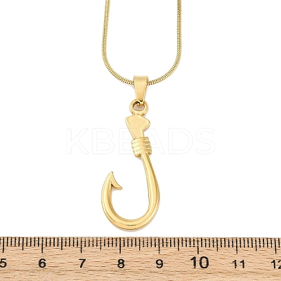 304 Stainless Steel Pendant Necklaces NJEW-P330-01A-G-1