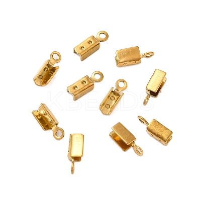Ion Plating(IP) 304 Stainless Steel Folding Crimp Cord Ends FIND-Q118-01G-02-1