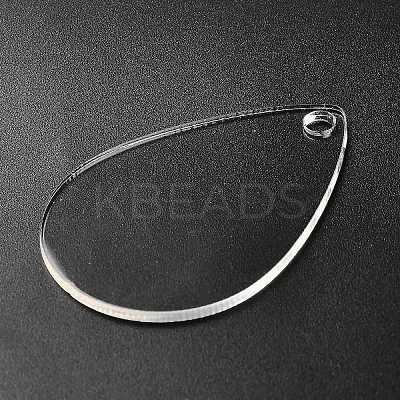 Transparent Acrylic Blank Pendants TACR-Z003-01D-1
