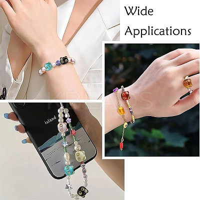 90Pcs 9 Colors Transparent Acrylic Beads MACR-YW0004-24-1