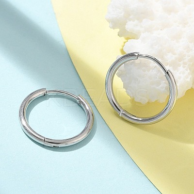 304 Stainless Steel Hoop Earrings for Women EJEW-M089-02P-1