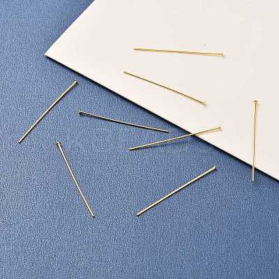 Brass Flat Head Pins X-KK-F824-114D-G-1