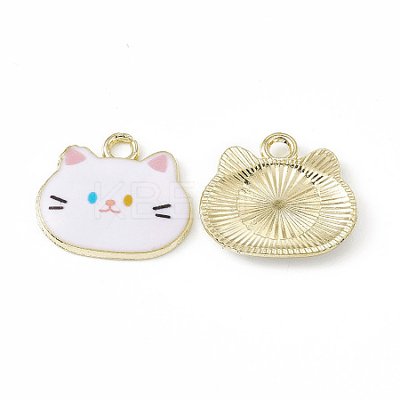 Painted Alloy Pendants PALLOY-P288-02G-07-1