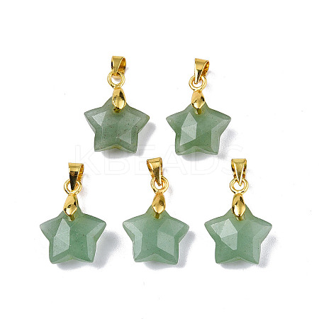 Natural Green Aventurine Charms X-G-N326-142-07-1