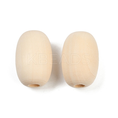 Wood European Beads WOOD-F017-04-1