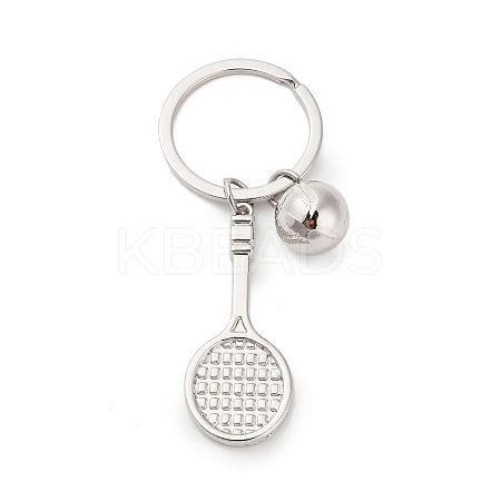 Zinc Alloy Tennis Keychains KEYC-I117-01P-02-1